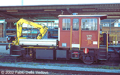 Zum Vergrößern klicken - Rottenkraftwagen Tm 9584 in St. Margrethen (September 2002).