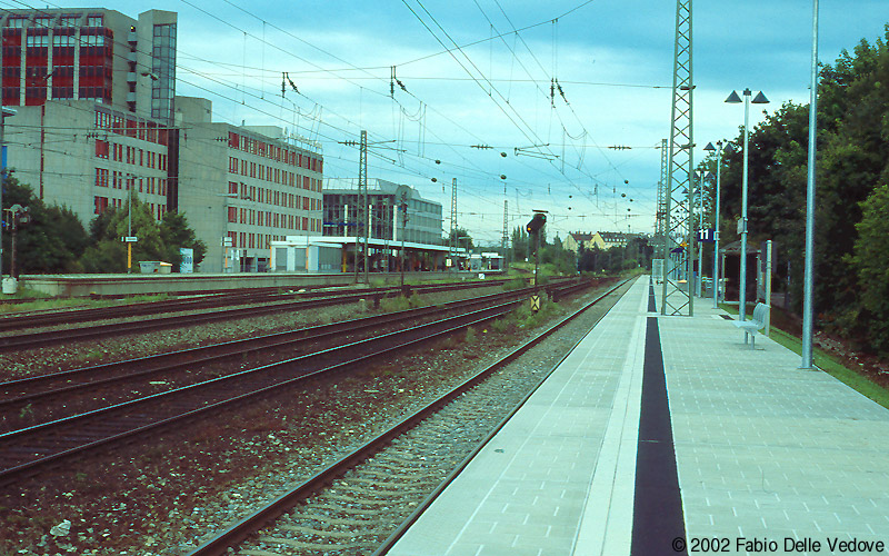 S-Bahn-Station München Heimeranplatz - Blick nach Südosten in Richtung München Süd