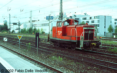München Heimeranplatz - Juli 2001 - 363 133-0 allein unterwegs in Richtung München-Laim